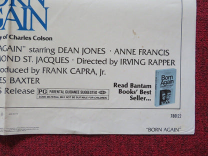 BORN AGAIN FOLDED US ONE SHEET POSTER DEAN JONES ANNE FRANCIS 1978