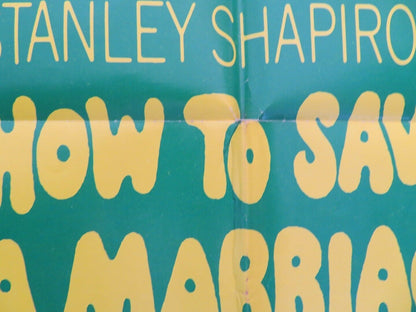 HOW TO SAVE A MARRIAGE AND RUIN YOUR LIFE FOLDED US ONE SHEET POSTER 1968