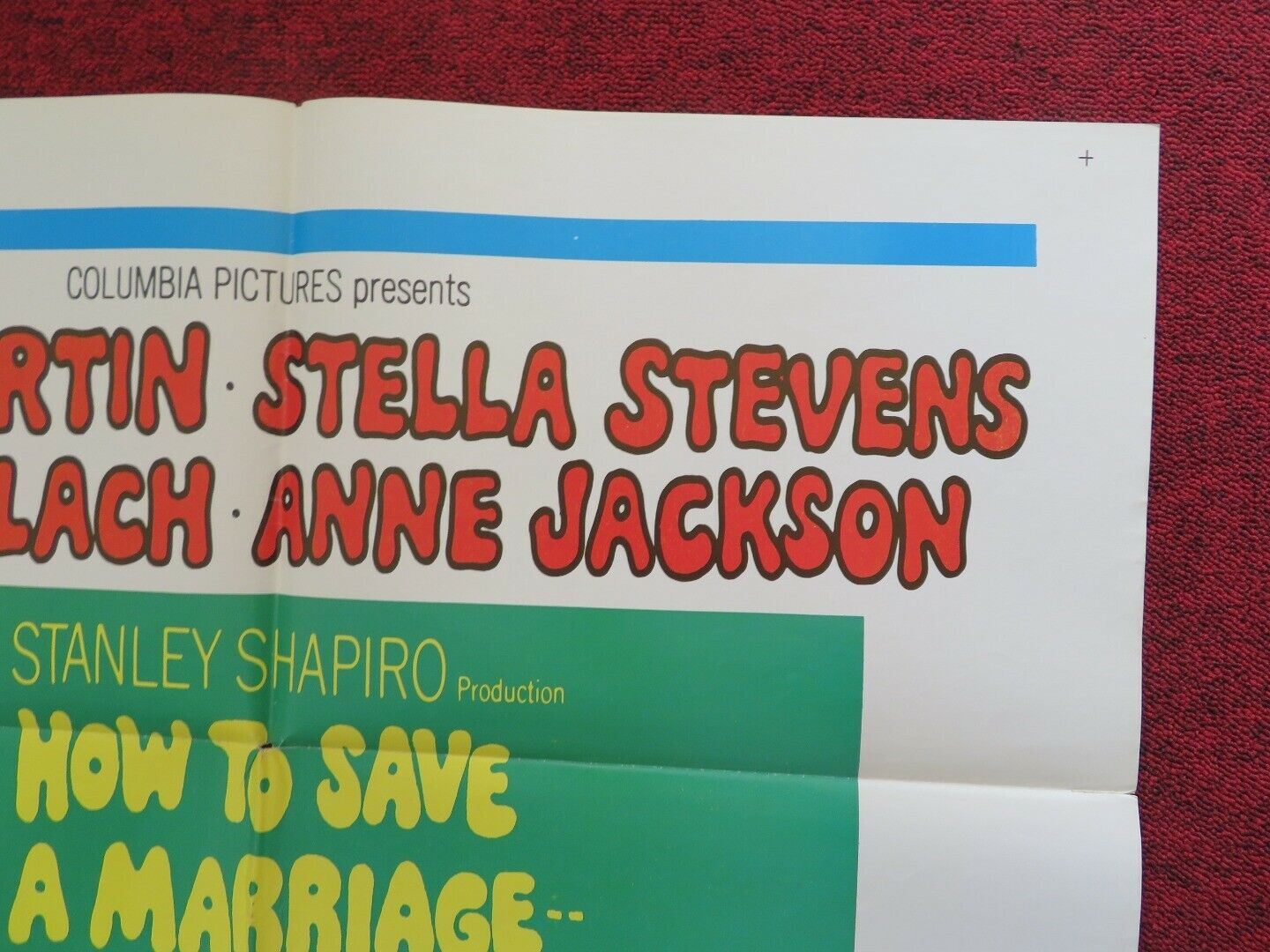 HOW TO SAVE A MARRIAGE AND RUIN YOUR LIFE FOLDED US ONE SHEET POSTER 1968