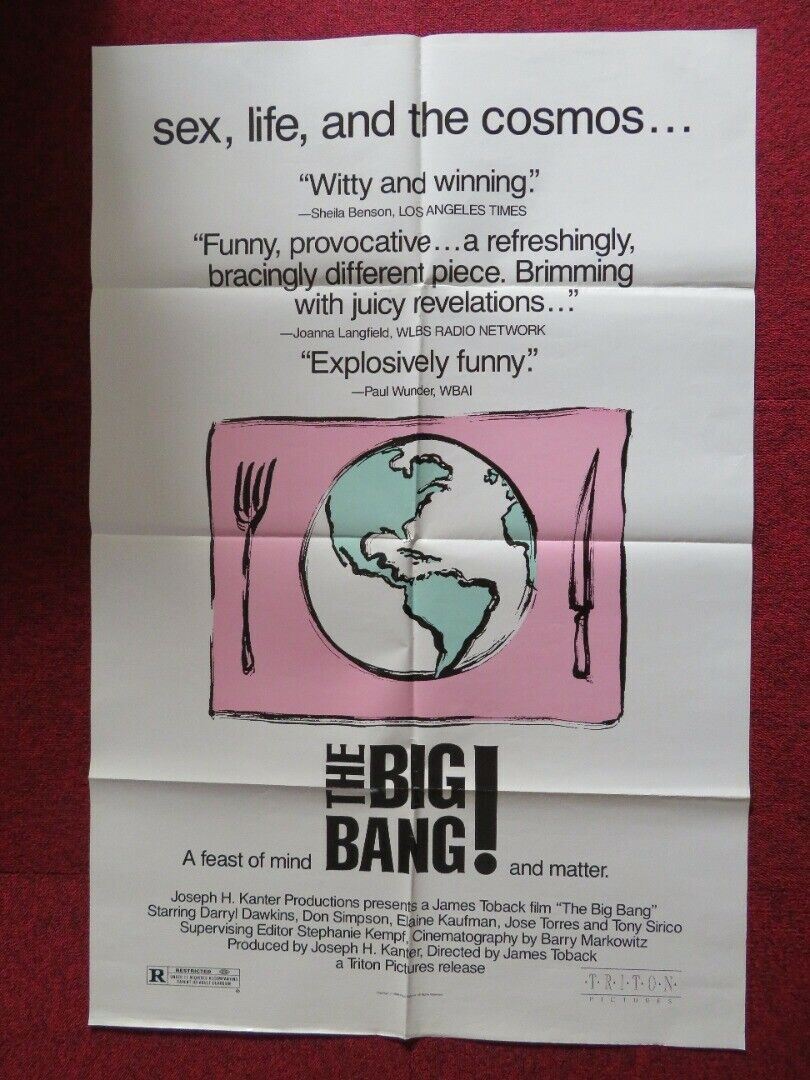 THE BIG BANG   FOLDED US ONE SHEET POSTER DARRYL DAWKINS 1989