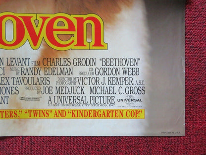 BEETHOVEN FOLDED US ONE SHEET POSTER CHARLES GRODIN 1992