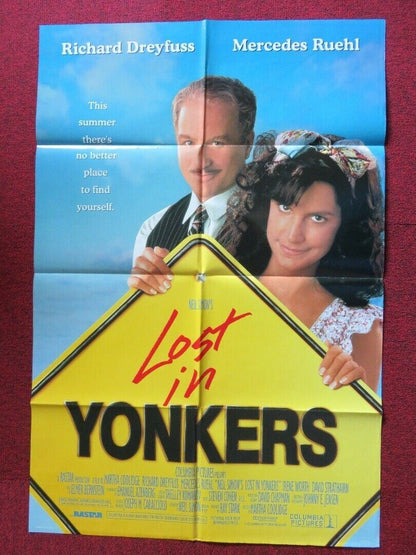 YONKERS  FOLDED US ONE SHEET POSTER RICHARD DREYFUSS MERCEDE RUEHL 1993