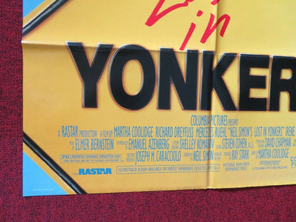 YONKERS  FOLDED US ONE SHEET POSTER RICHARD DREYFUSS MERCEDE RUEHL 1993