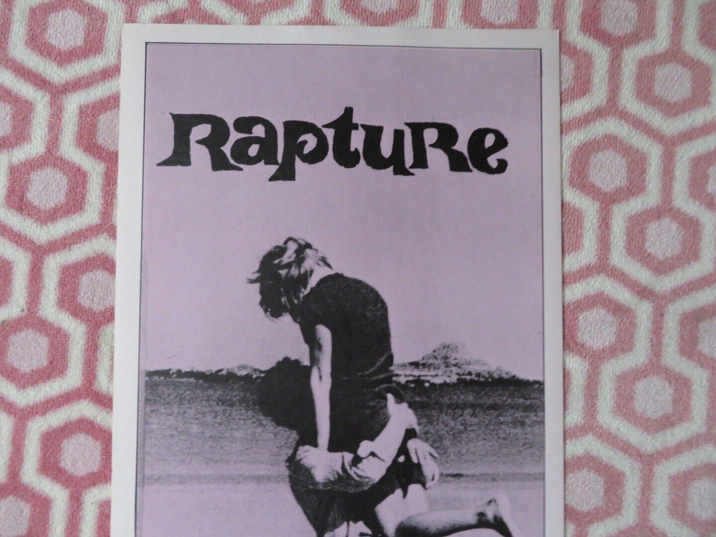 RAPTURE US INSERT (14"x 36") POSTER MELVYN DOUGLSAS PATRICIA GOZZI 1965