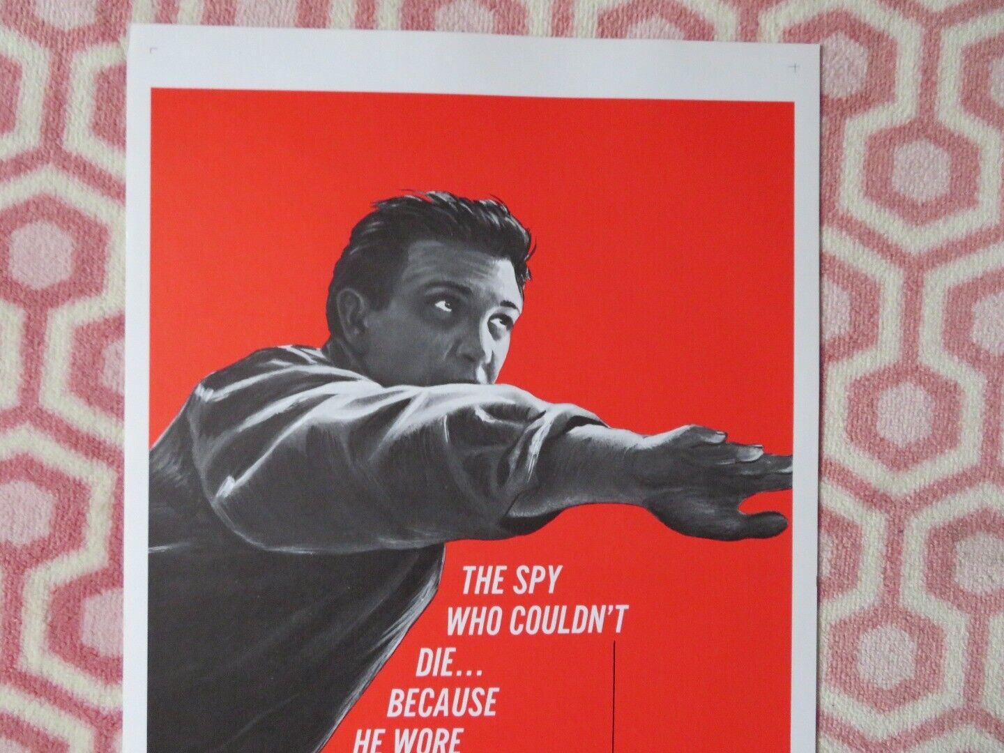 DANGER HAS TWO FACES US INSERT (14"x 36") POSTER ROBERT LANSING 1967