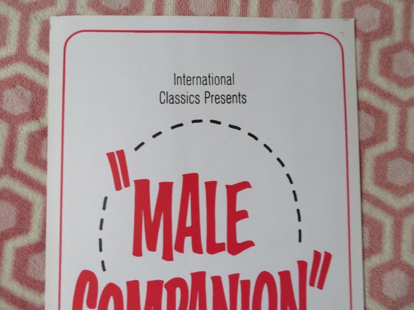 MALE COMPANION  US INSERT (14"x 36") POSTER JEAN-PIERRE CASSEL 1965