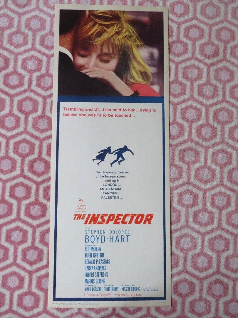 THE INSPECTOR / Lisa US INSERT (14"x 36") POSTER STEPHEN DOLORES BOYD HART 1962