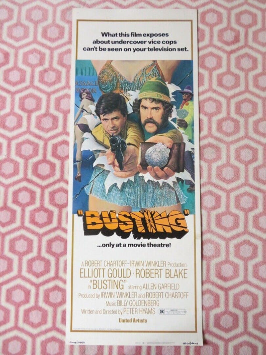 BUSTING  US INSERT (14"x 36") POSTER ELLIOT GOULD ROBERT BLAKE 1974