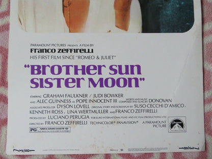 BROTHER SUN, SISTER MOON US INSERT (14"x 36") POSTER GRAHAM FAULKNER 1973