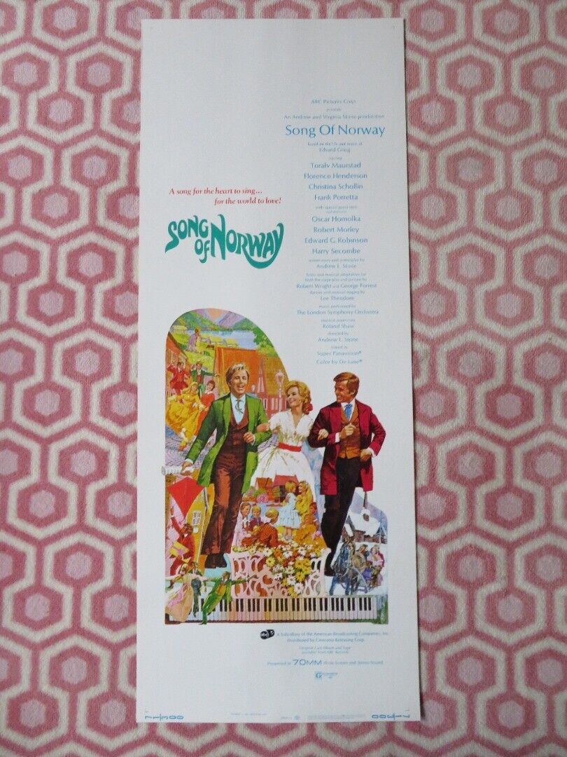 SONG OF NORWAY  US INSERT (14"x 36") POSTER EDWARD GREG 1971