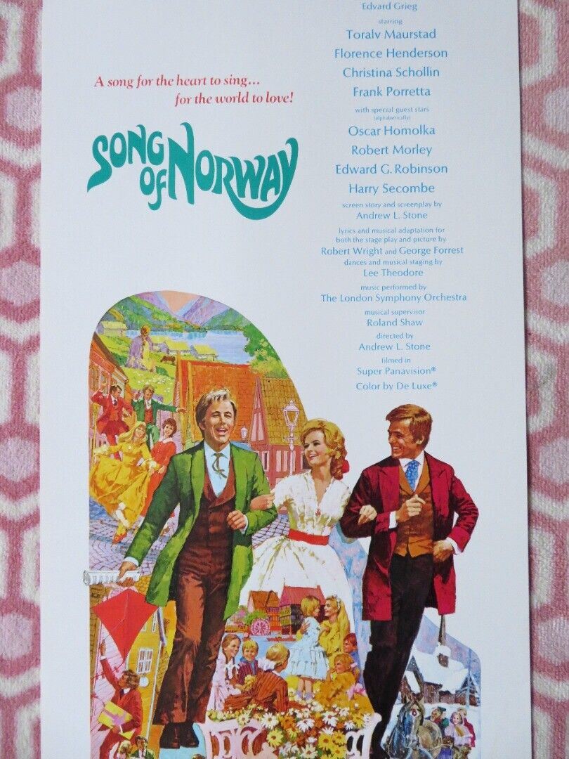 SONG OF NORWAY  US INSERT (14"x 36") POSTER EDWARD GREG 1971