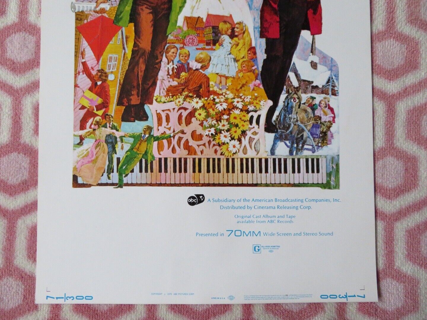 SONG OF NORWAY  US INSERT (14"x 36") POSTER EDWARD GREG 1971