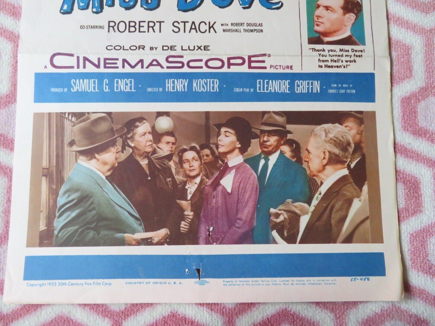 GOOD MORNING, MISS DOVE  US INSERT (14"x 36") POSTER JENNIFER JONES 1955