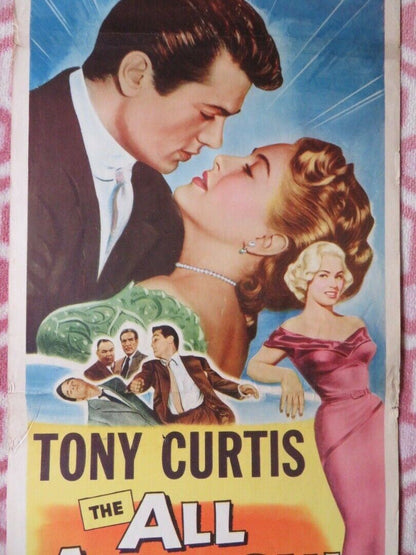 THE ALL AMERICAN   US INSERT (14"x 36") POSTER TONY CURTIS LORI NELSON 1953