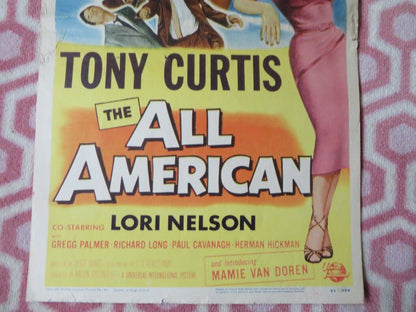 THE ALL AMERICAN   US INSERT (14"x 36") POSTER TONY CURTIS LORI NELSON 1953