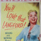 PURPLE HEART DIARY  US INSERT (14"x 36") POSTER FRANCES LANGFORD 1951