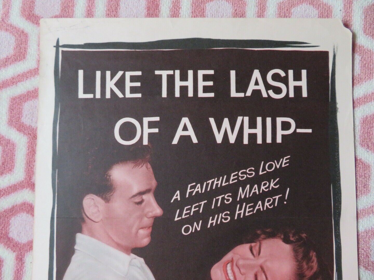 WHIPLASH US INSERT (14"x 36") POSTER DANE CLARK ALEXIS SMITH 1949