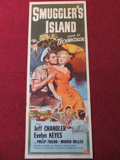 SMUGGLER'S ISLAND  US INSERT (14"x 36") POSTER JEFF CHANDLER 1951