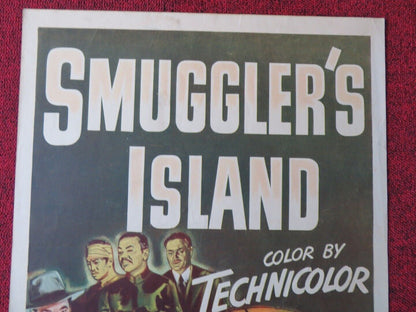 SMUGGLER'S ISLAND  US INSERT (14"x 36") POSTER JEFF CHANDLER 1951