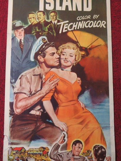 SMUGGLER'S ISLAND  US INSERT (14"x 36") POSTER JEFF CHANDLER 1951