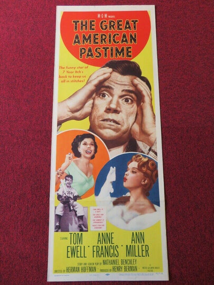 THE GREAT AMERICAN PASTIME  US INSERT (14"x 36") POSTER TOM EWELL 1956