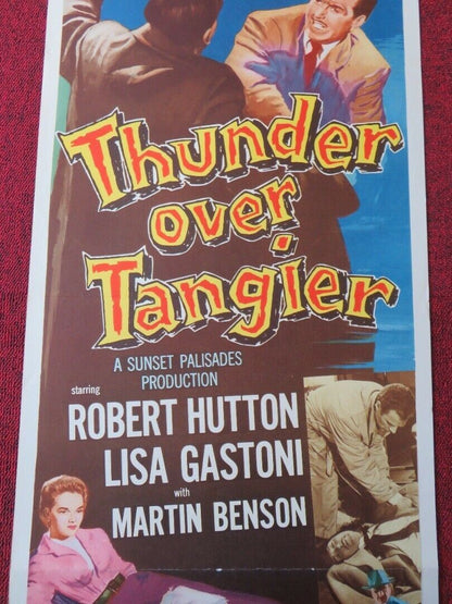 THUNDER OVER TANGIER  US INSERT (14"x 36") POSTER ROBERT HUTTON  1957