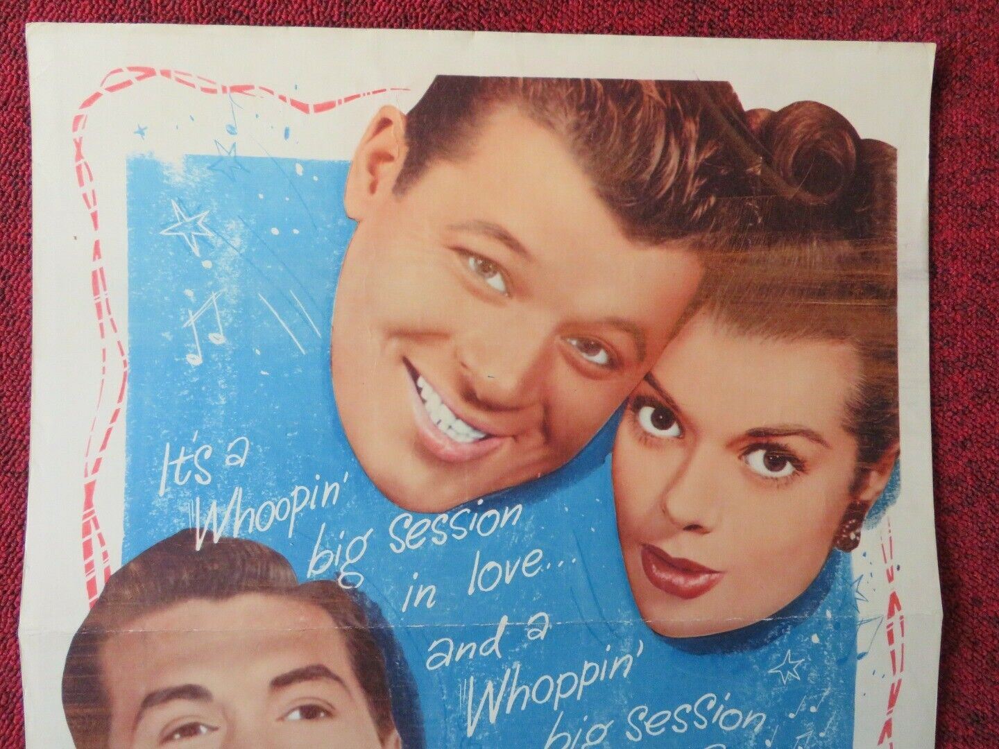 LOVE AND LEARN US INSERT (14"x 36") POSTER JACK CARSON ROBERT HUTTON 1947