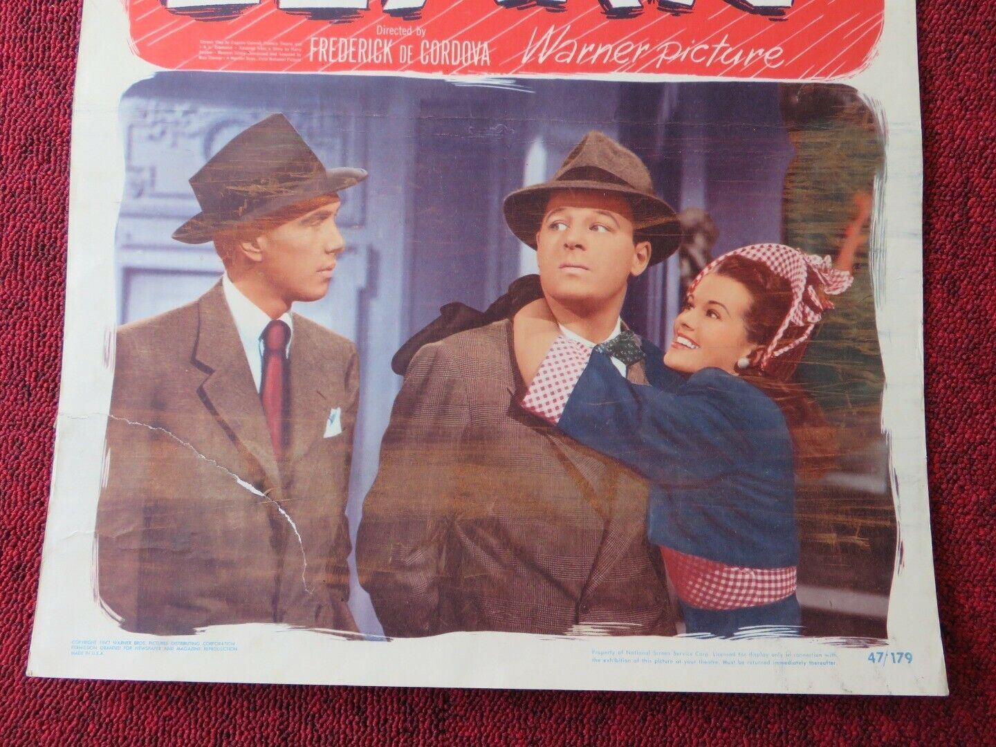 LOVE AND LEARN US INSERT (14"x 36") POSTER JACK CARSON ROBERT HUTTON 1947