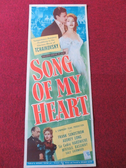 SONG OF MY HEART   US INSERT (14"x 36") POSTER FRANK SUNDSTROM AUDREY LONG 1948