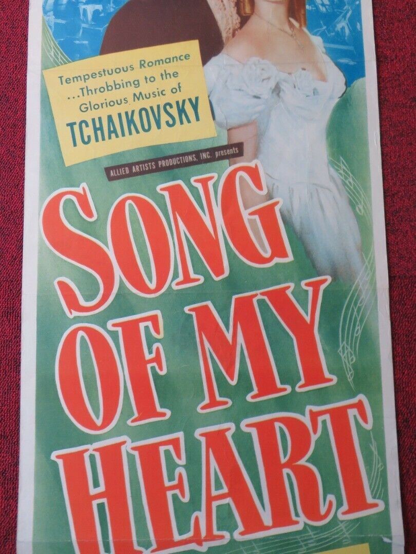 SONG OF MY HEART   US INSERT (14"x 36") POSTER FRANK SUNDSTROM AUDREY LONG 1948