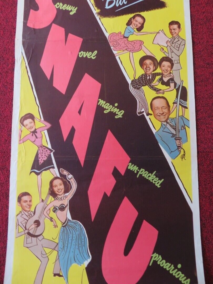 SNAFU US INSERT (14"x 36") POSTER FRANK ROBERT BENCHLEY VERA VAGUE 1945