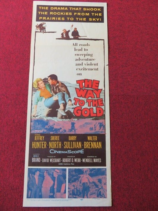 THE WAY TO THE GOLD  US INSERT (14"x 36") POSTER JEFFREY HUNTER 1957