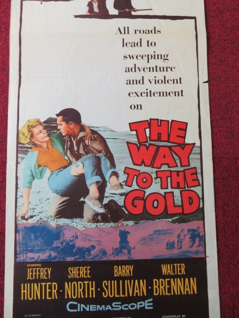 THE WAY TO THE GOLD  US INSERT (14"x 36") POSTER JEFFREY HUNTER 1957