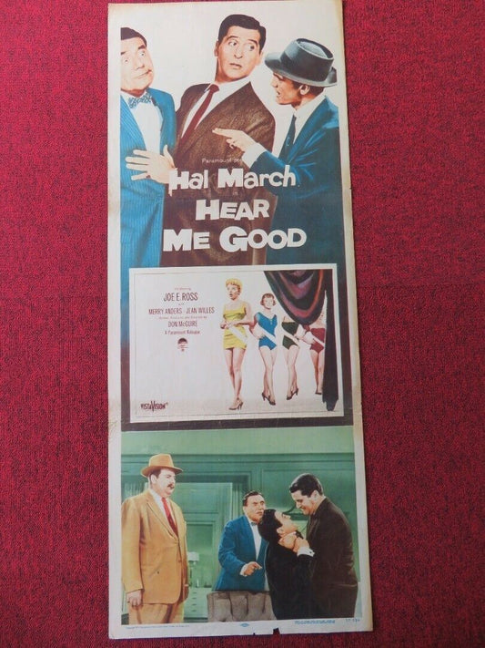 HEAR ME GOOD  US INSERT (14"x 36") POSTER HAL MARCH 1957