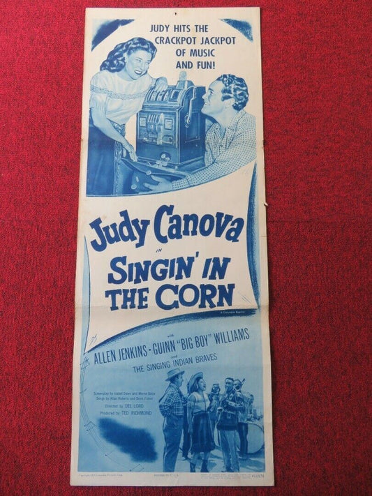 SINGIN' IN THE CORN US INSERT (14"x 36") POSTER JUDY CANOVA 1953