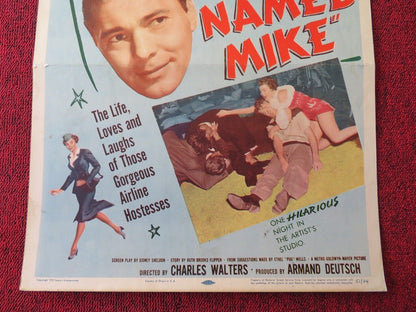 THREE GUYS NAMED MIKE US INSERT (14"x 36") POSTER JANE WYMAN VAN JOHNSON 1951