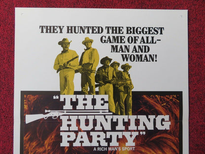 THE HUNTING PARTY US INSERT (14"x 36") POSTER OILVER REED CANDICE BERGEN 1971