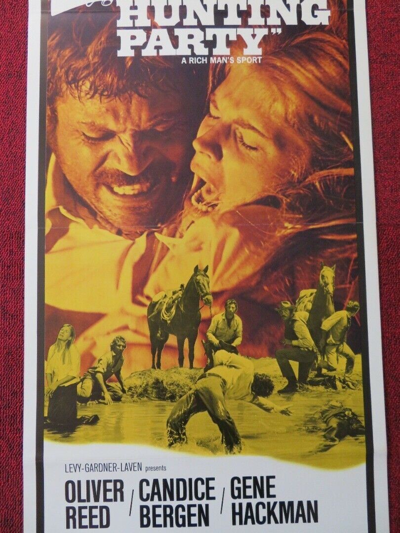 THE HUNTING PARTY US INSERT (14"x 36") POSTER OILVER REED CANDICE BERGEN 1971