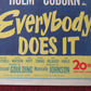 EVERYBODY DOES IT US INSERT (14"x 36") POSTER PAUL DOUGLAD LINDA DARNELL 1949