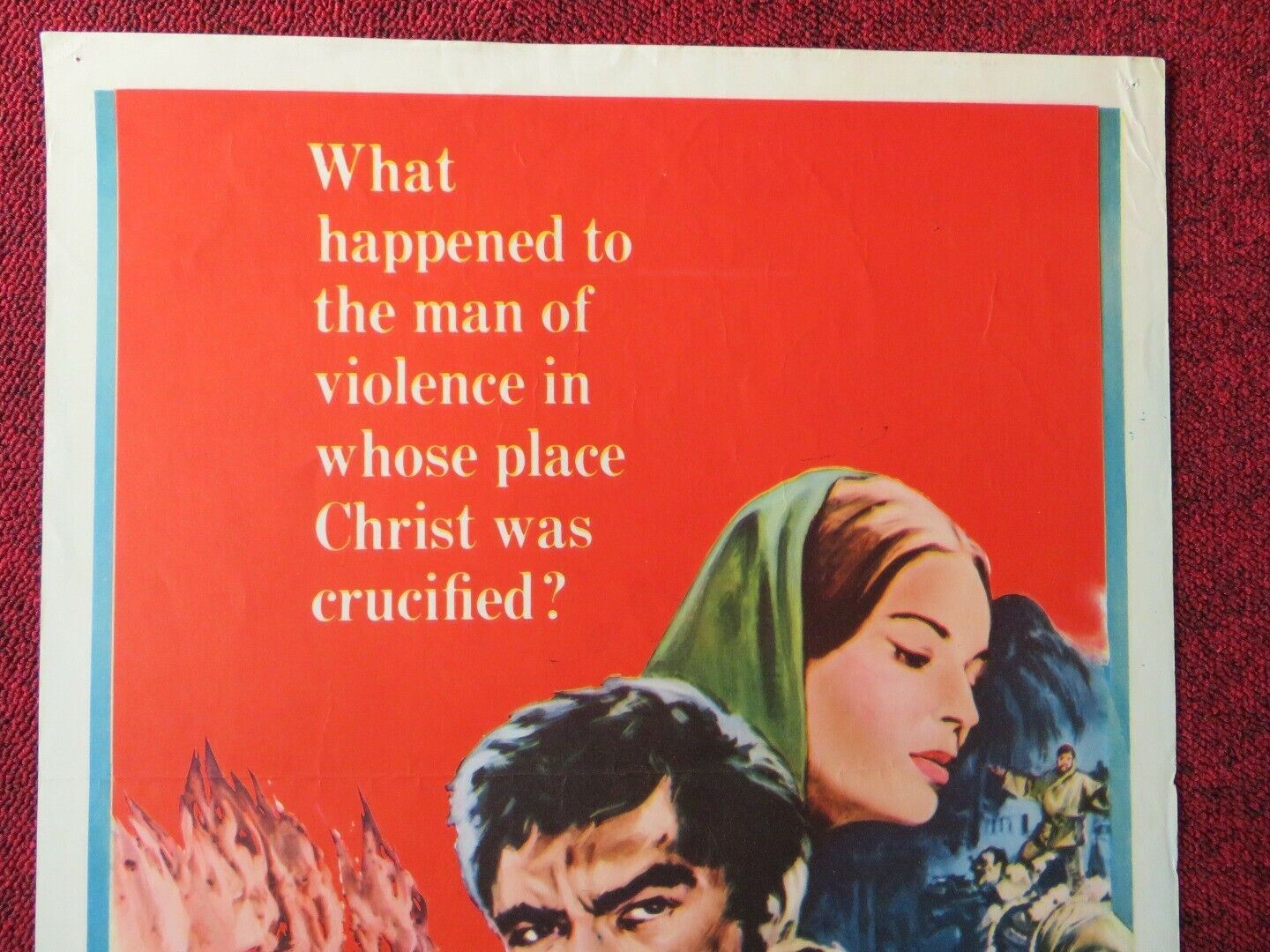 BARABBAS US INSERT (14"x 36") POSTER ANTHONY QUINN 1962