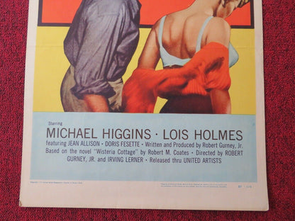 EDGE OF FURY  US INSERT (14"x 36") POSTER MICHAEL HIGGINS LOIS HOLMES 1957