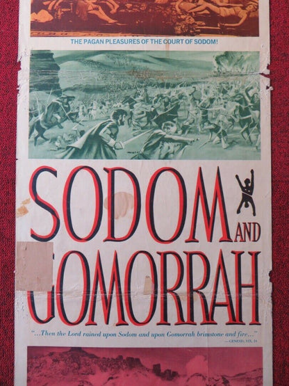 SODOM AND GOMORRAH  US INSERT (14"x 36") POSTER STEWART GRANGER PIER ANGELI 1963