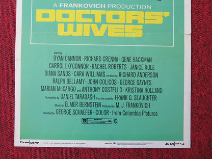 DOCTORS' WIVES   US INSERT (14"x 36") POSTER DYAN CANNON GENE HACKMAN 197150