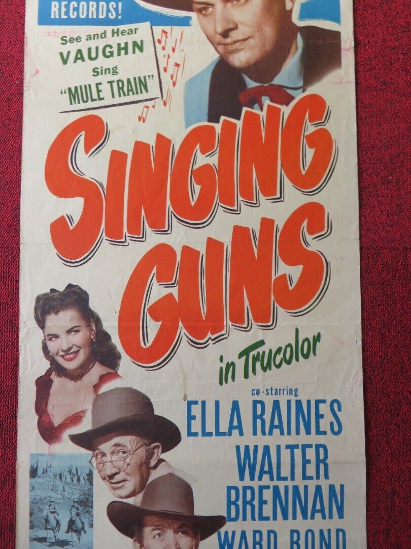 SINGING GUNS US INSERT (14"x 36") POSTER VAUGN MONROE ELLA RAINES 1950