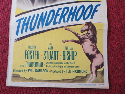 THUNDERHOOF  US INSERT (14"x 36") POSTERPRESTON FOSTER MARY STUART 1948