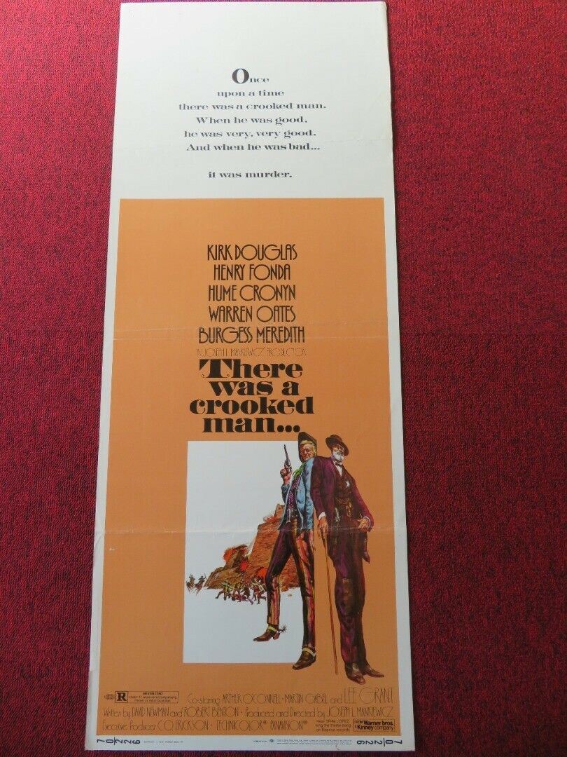 THERE WAS A CROOKED MAN  US INSERT (14"x 36") POSTER KIRT DOUGLAS 1970