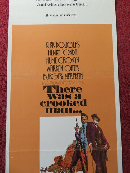 THERE WAS A CROOKED MAN  US INSERT (14"x 36") POSTER KIRT DOUGLAS 1970