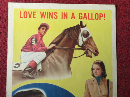 RACING LUCK  US INSERT (14"x 36") POSTER GLORIA HENRY STANLEY CLEMENTS 1948