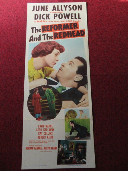 THE REFORMER AND THE REDHEAD US INSERT (14"x 36") POSTER JUNE ALLYSON 1950