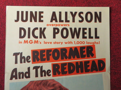 THE REFORMER AND THE REDHEAD US INSERT (14"x 36") POSTER JUNE ALLYSON 1950